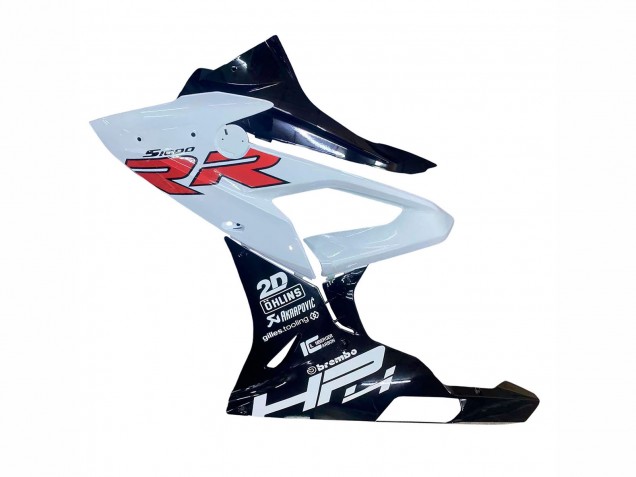 Carenagens Moto BMW S1000RR 2015-2016 - Branco Preto Brilhante