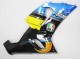 Carenagens Moto Kawasaki ZX6R 2005-2006 - Azul Amarelo Preto Tubarão