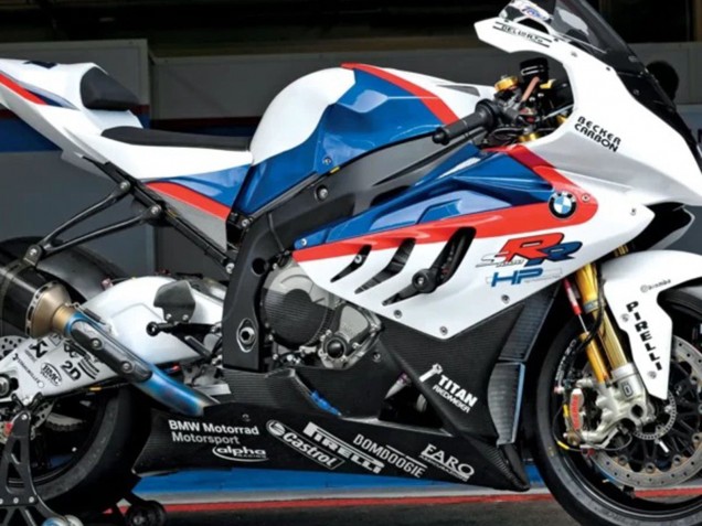 Carenagens ABS BMW S1000RR 2009-2014 - Branco Vermelho Azul Preto Brilhante