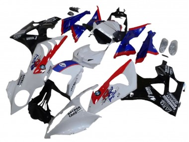 Carenagens ABS BMW S1000RR 2009-2014 - Branco Vermelho Azul Preto Brilhante