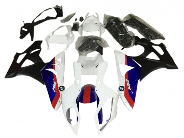 Carenagens Moto BMW S1000RR 2009-2014 - Branco Vermelho Azul Preto