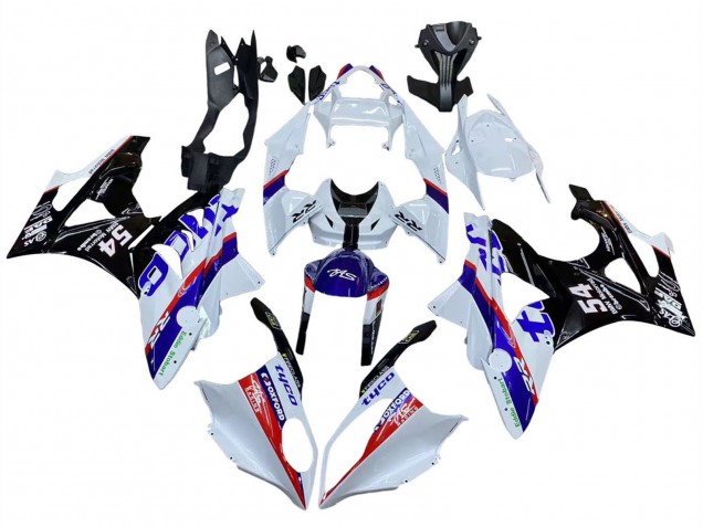 Carenagens Moto BMW S1000RR 2009-2014 - Branco Vermelho Azul Preto Tyco