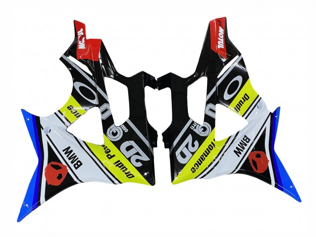 Carenagens Moto BMW S1000RR 2009-2014 - Azul Amarelo Vermelho Preto Tubarão VR 46