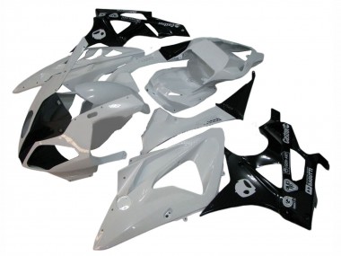 Carenagens Moto BMW S1000RR 2009-2014 - Branco Preto Brilhante