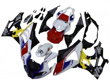 Carenagens Moto BMW S1000RR 2009-2014 - Branco Vermelho Amarelo Preto Castrol