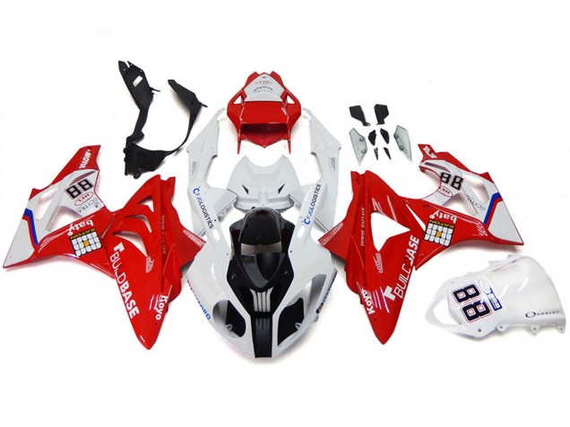 Carenagens Moto BMW S1000RR 2009-2014 - Branco Vermelho