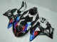 Carenagens Moto BMW S1000RR 2009-2014 - Azul Vermelho Preto Fosco Castrol