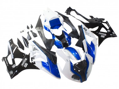 Carenagens Moto BMW S1000RR 2009-2014 - Branco Azul Preto Brilhante Castrol