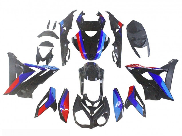 Carenagens Moto BMW S1000R 2014-2016 - Azul Vermelho Preto