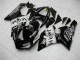 Carenagens Moto Kawasaki ZX6R 2005-2006 - Preto Brilhante Branco West