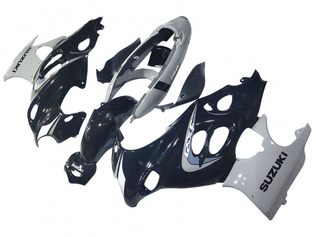 Carenagem Moto Suzuki GSX600F/GSX750F 2004-2006 - Preto Brilhante Cinzento