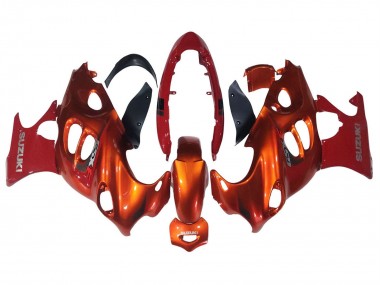Carenagens Moto Suzuki GSX600F/GSX750F 2004-2006 - Burnt Laranja Branco Logo