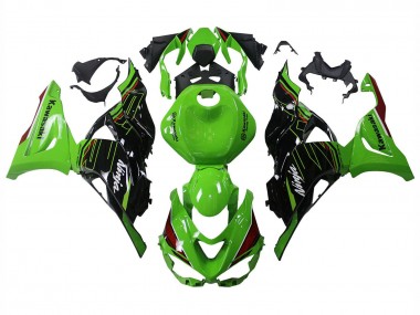 Carenagens Moto Kawasaki ZX6R 2023-2025 - Verde Preto