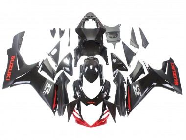 Carenagens Moto Suzuki GSXR 600 / GSXR 750 2011-2024 - Preto Cinzento Vermelho Linha
