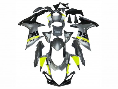 Carenagens Moto Suzuki GSXR 600 / GSXR 750 2011-2024 - Prata Amarelo Preto