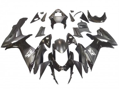 Carenagens Moto Suzuki GSXR 600 / GSXR 750 2011-2024 - Preto Fosco Preto Brilhante Branco Decal