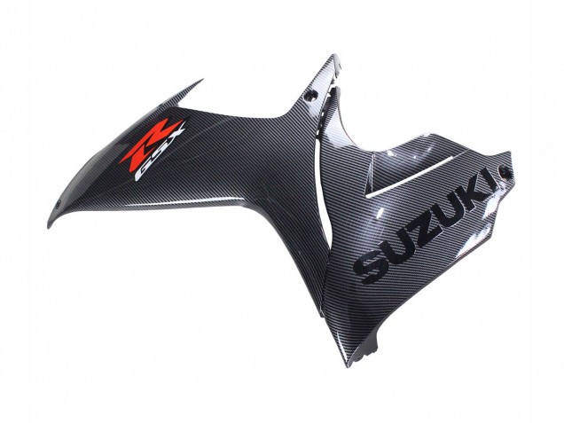 Carenagens Moto Suzuki GSXR 600 / GSXR 750 2011-2024 - Preto Fibra de Carbono Vermelho