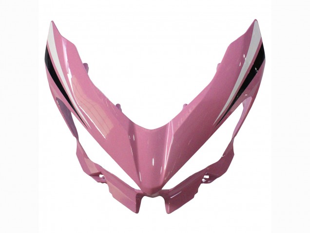 Carenagens Moto Kawasaki Ninja 400 2018-2024 - Rosa Preto Fosco Honeycomb