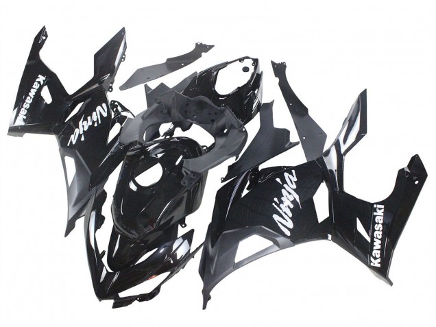 Carenagens Moto Kawasaki Ninja 400 2018-2024 - Preto Brilhante Preto Fosco Branco Decalques