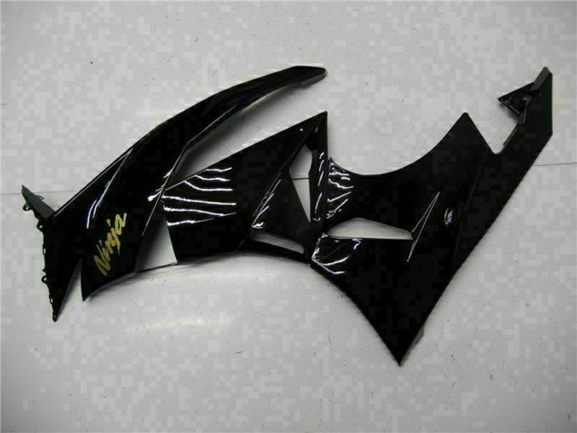 Carenagens Moto Kawasaki ZX6R 2009-2012 - Preto Brilhante Ouro Ninja