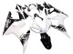Carenagem Moto Yamaha YZF R6 2003-2004 - Branco Preto Brilhante