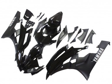 Carenagens Moto Yamaha YZF 600 R6 2006-2007 - Preto Brilhante Preto Fosco