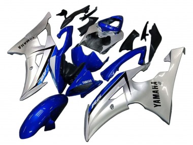 Carenagens Moto Yamaha YZF 600 R6 2008-2016 - Prata Azul
