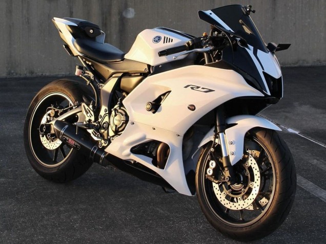 Carenagens Moto Yamaha YZF R7 2021-2024 - Branco Brilhante