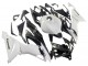 Carenagens Moto Kawasaki ZX6R 2019-2022 - Branco Preto Fibra de Carbono