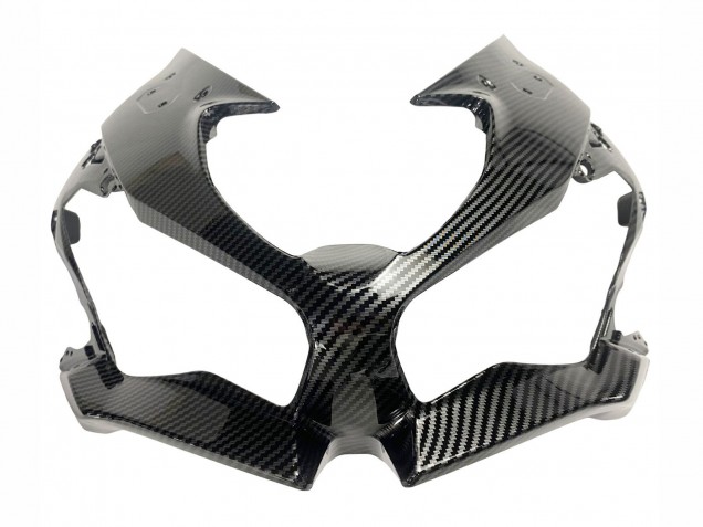 Carenagens Moto Kawasaki ZX6R 2019-2022 - Branco Preto Fibra de Carbono
