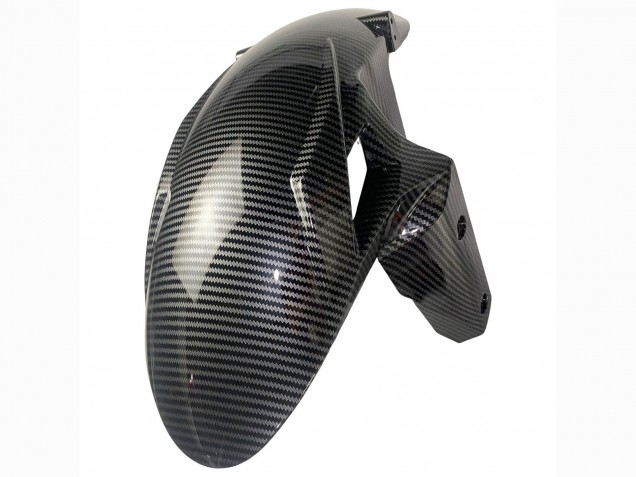 Carenagens Moto Kawasaki ZX6R 2019-2022 - Branco Preto Fibra de Carbono