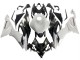 Carenagens Moto Kawasaki ZX6R 2019-2022 - Branco Preto Fibra de Carbono