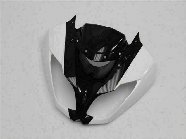 Carenagens Moto Kawasaki ZX6R 2009-2012 - Preto Brilhante Branco