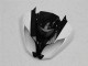 Carenagens Moto Kawasaki ZX6R 2009-2012 - Preto Brilhante Branco