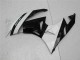 Carenagens Moto Kawasaki ZX6R 2009-2012 - Preto Brilhante Branco