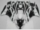 Carenagens Moto Kawasaki ZX6R 2009-2012 - Preto Brilhante Branco
