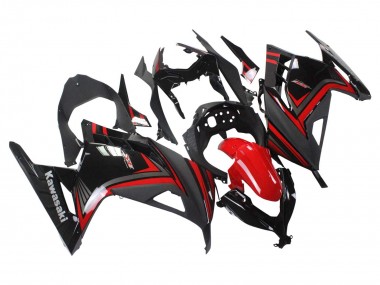 Carenagens Moto Kawasaki EX300 2013-2024 - Vermelho Preto
