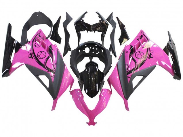 Carenagens Moto Kawasaki EX300 2013-2024 - Rosa Preto