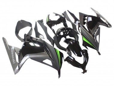 Carenagens Moto Kawasaki EX300 2013-2024 - Preto Brilhante Preto Fosco Verde