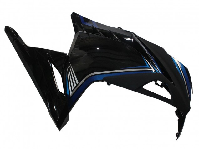 Carenagens Moto Kawasaki EX300 2013-2024 - Preto Brilhante Azul