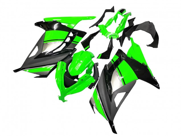 Carenagens Moto Kawasaki EX300 2013-2024 - Verde Prata Preto