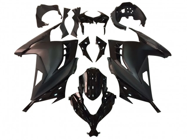 Carenagem Moto Kawasaki EX300 2013-2024 - Preto Brilhante Preto Fosco