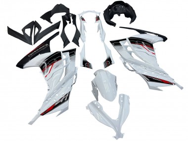 Carenagens Moto Kawasaki EX300 2013-2024 - Branco Vermelho Preto