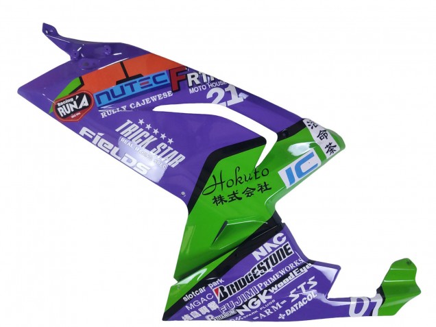 Carenagens Moto Aprilia RS125 2006-2011 - Roxo Verde Vermelho