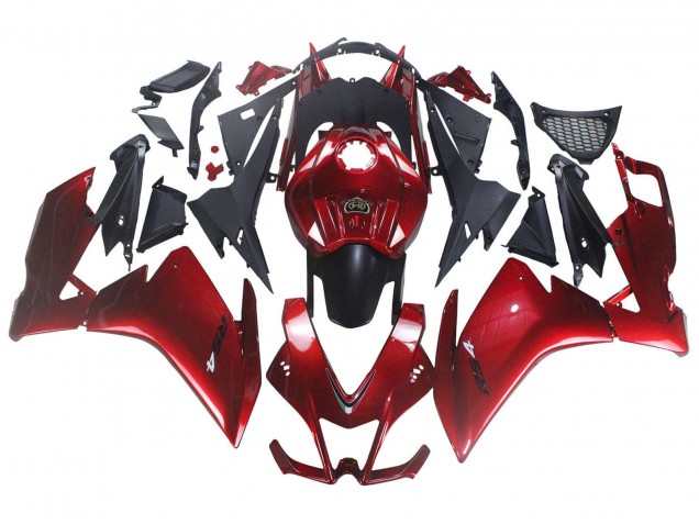 Carenagem Moto Aprilia RS4 50 125 2012-2018 - Vermelho Preto Fosco