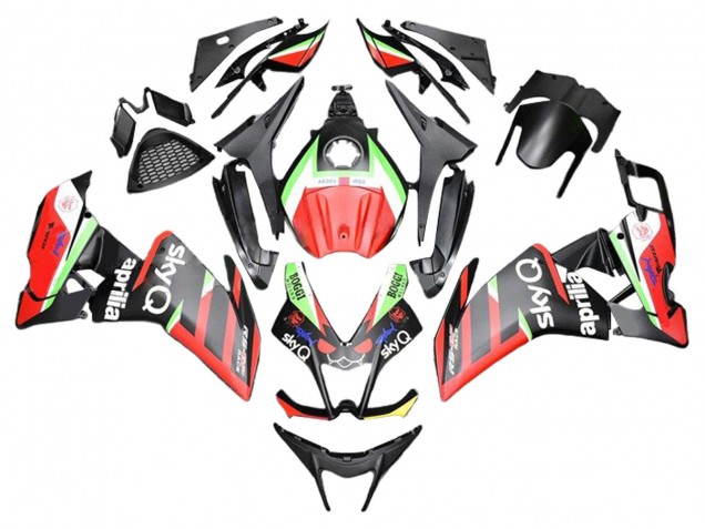Carenagens Moto Aprilia RS4 50 125 2012-2018 - Vermelho Verde Preto