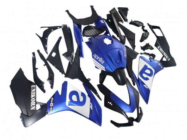 Carenagens Moto Aprilia RS4 50 125 2012-2018 - Azul Branco Preto Fosco