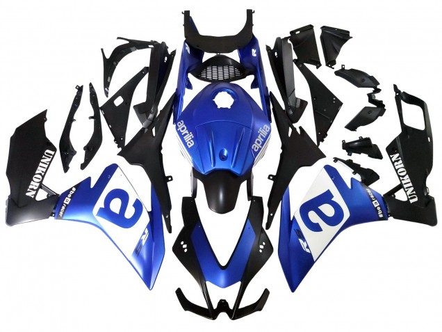 Carenagens Moto Aprilia RS4 50 125 2012-2018 - Azul Branco Preto Fosco