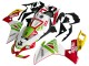 Carenagem Moto Aprilia RS4 50 125 2012-2018 - Branco Vermelho Verde Amarelo Alitalia