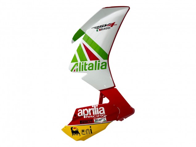 Carenagem Moto Aprilia RS4 50 125 2012-2018 - Branco Vermelho Verde Amarelo Alitalia